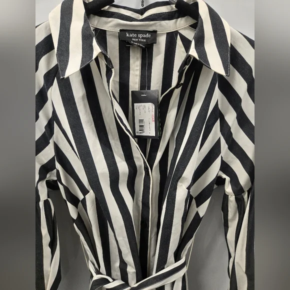 NWT KATE SPADE Terrace Stripe Dakota Dress SZ Medium - Picture 9 of 16